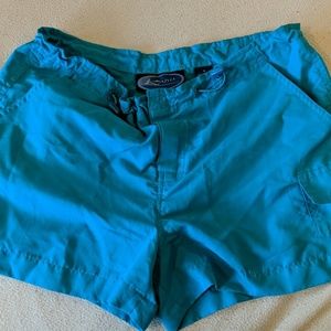 Adjustable shorts, turquoise